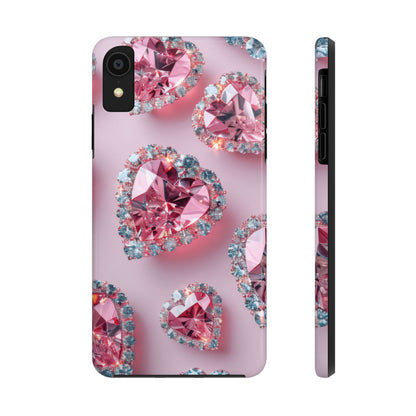 Coque de téléphone - Motif diamant rose