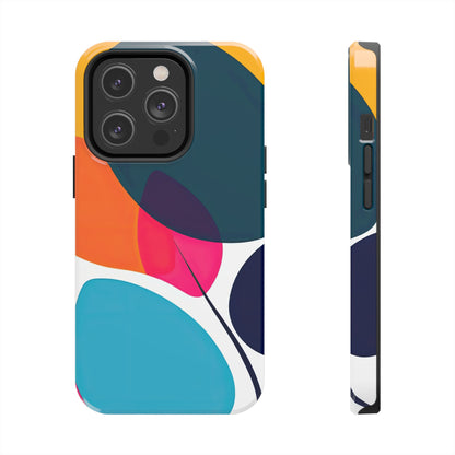 Coques de téléphone - Motif feuilles colorées