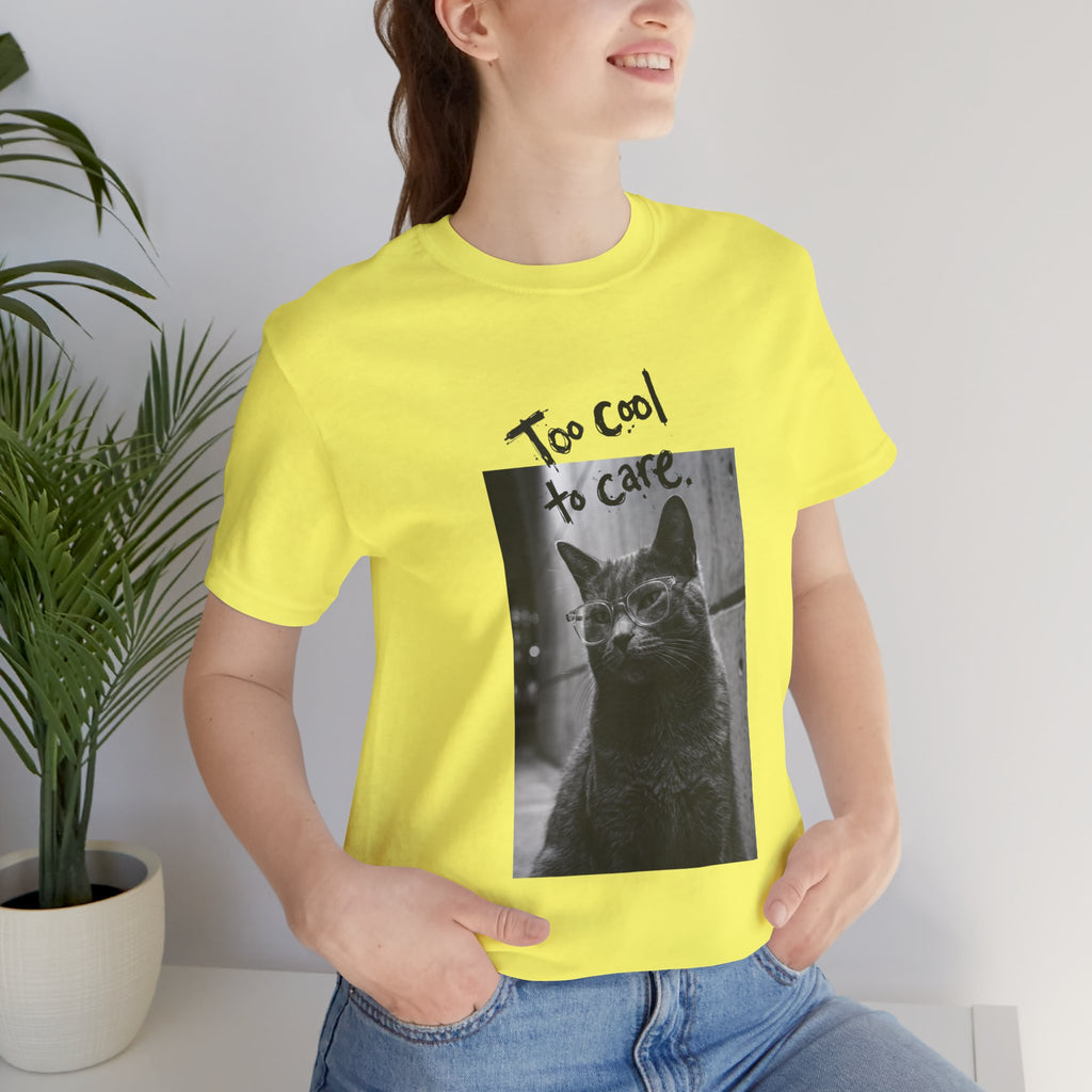 Cat T-shirt too cool to care