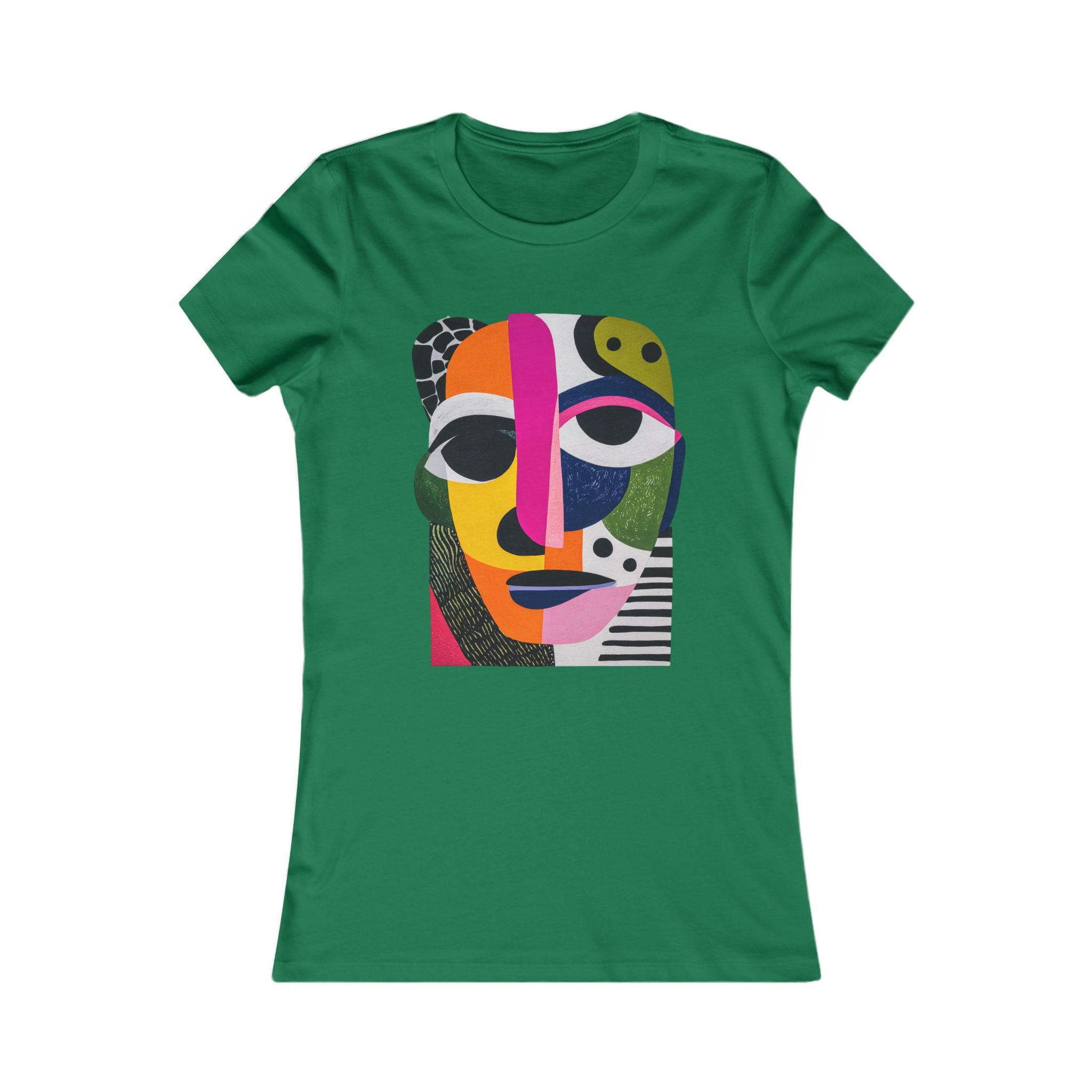 T-shirt femme visage artistique