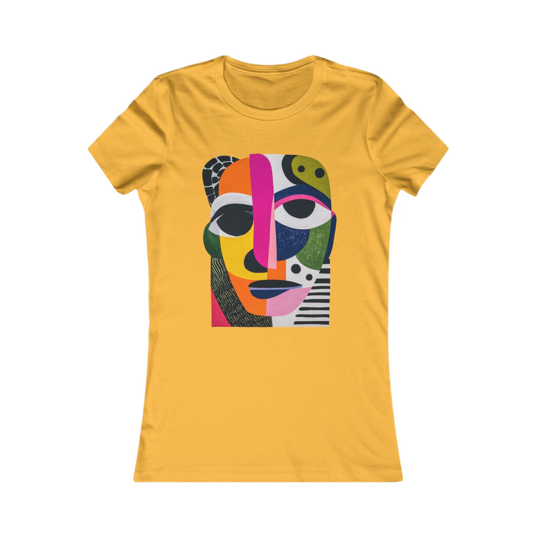 T-shirt femme visage artistique