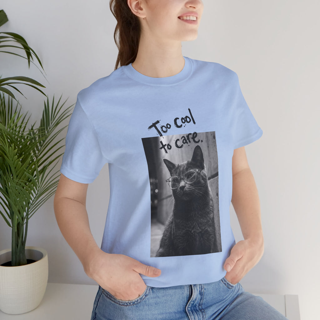 Cat T-shirt too cool to care