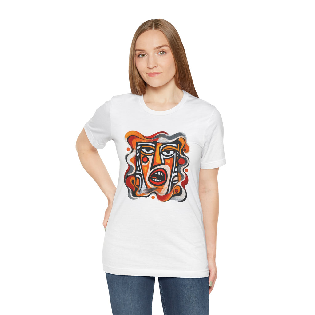 Abstract Tribal Face T-Shirt