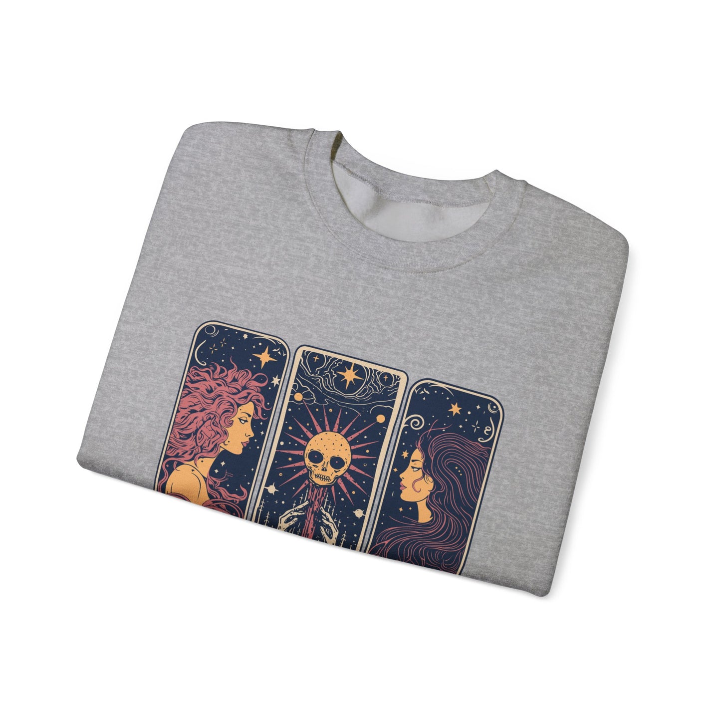 Sweat-shirt à motif de cartes de tarot