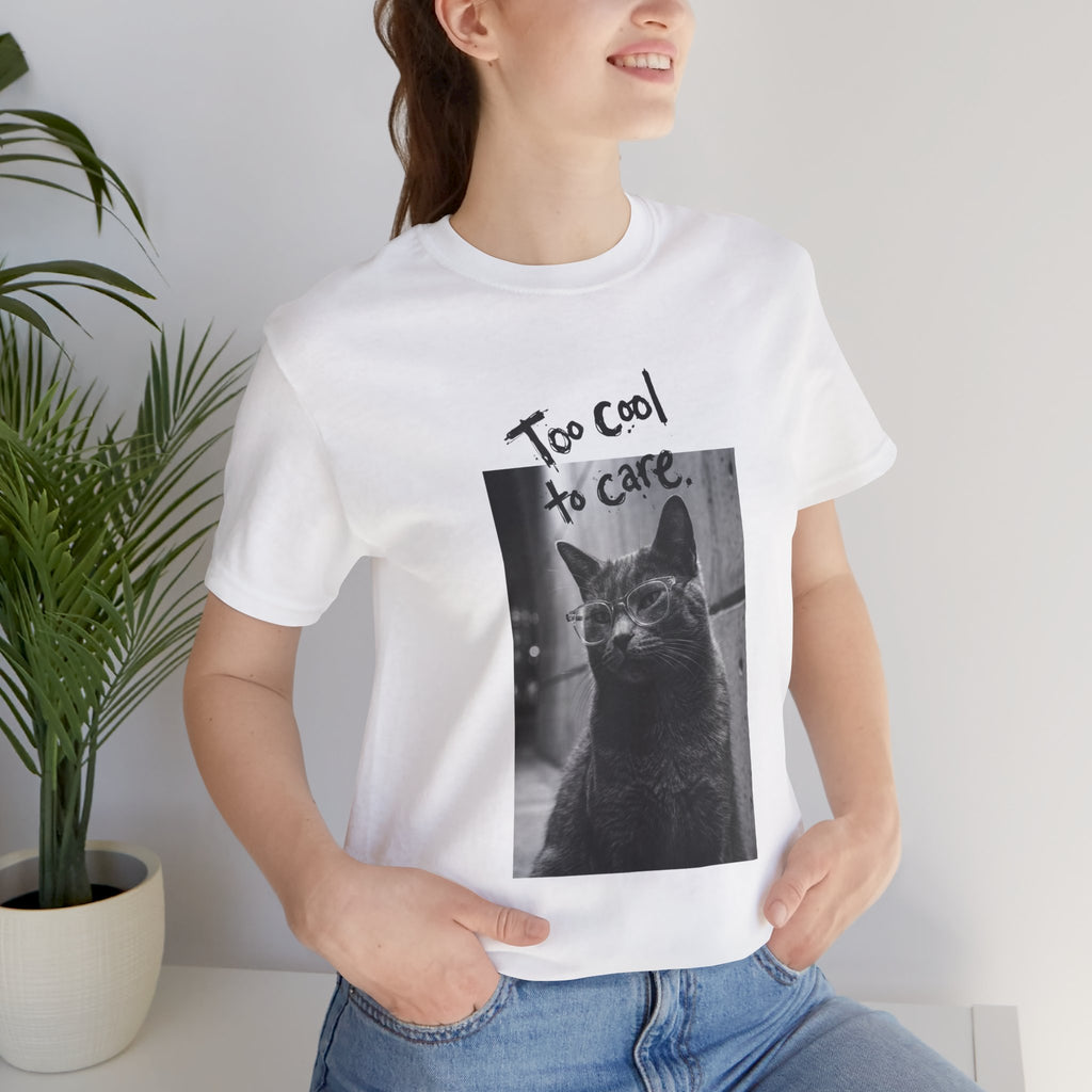 Cat T-shirt too cool to care
