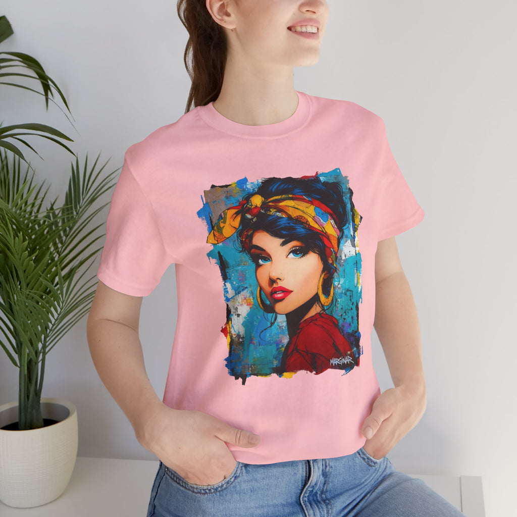 Colorful Artistic Women's T-shirt – Unique Urban Style