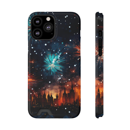 Coque de téléphone- Feux d'artifice city
