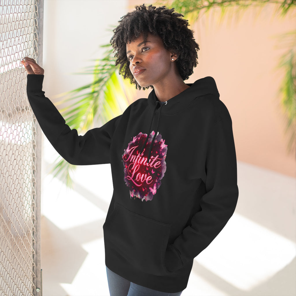 Fleece Hoodie - Infinite Love Pattern