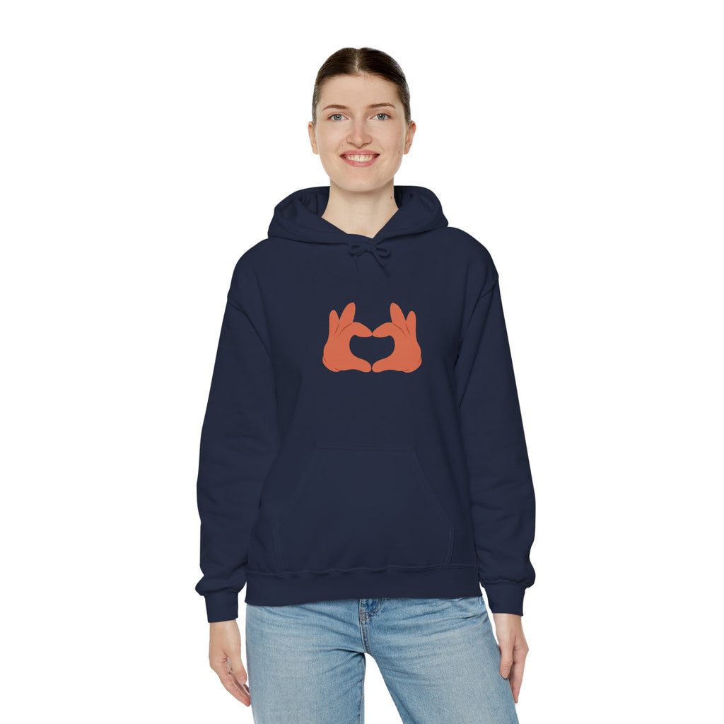 Hoodie with love sign