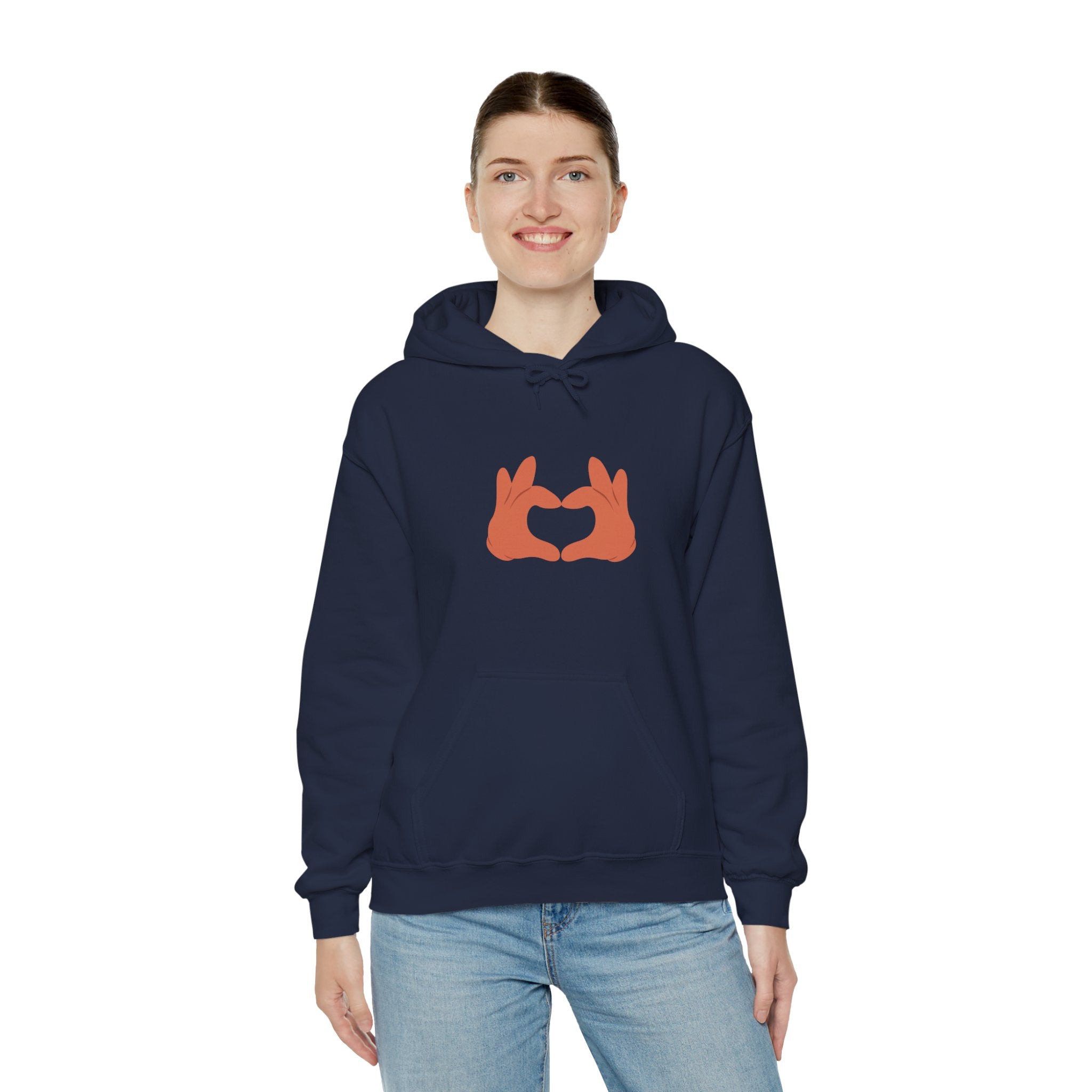 Hoodie with love sign