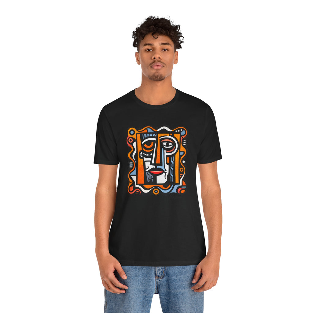 Artistic Face T-shirt — Abstract Line Art Portrait