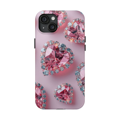 Coque de téléphone - Motif diamant rose