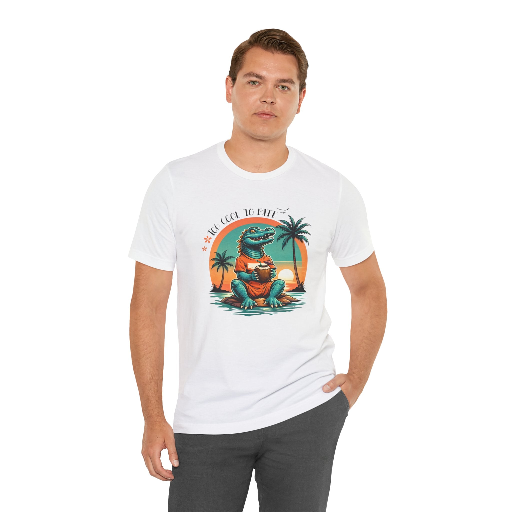 "Too cool to bite" Crocodile T-shirt