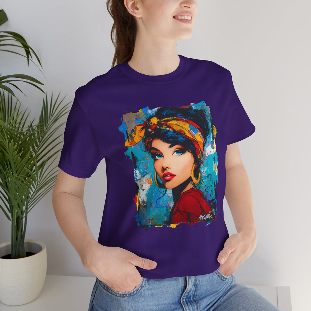 Colorful Artistic Women's T-shirt – Unique Urban Style