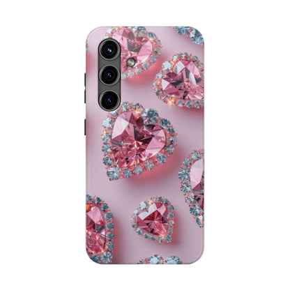 Coque de téléphone - Motif diamant rose