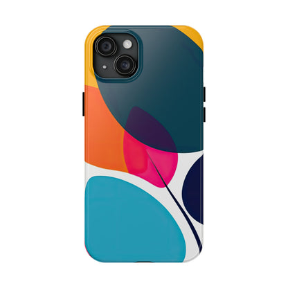 Coques de téléphone - Motif feuilles colorées