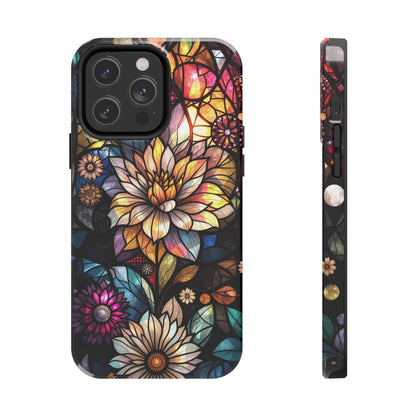 Phone Case - Stained Glass Flowers Design