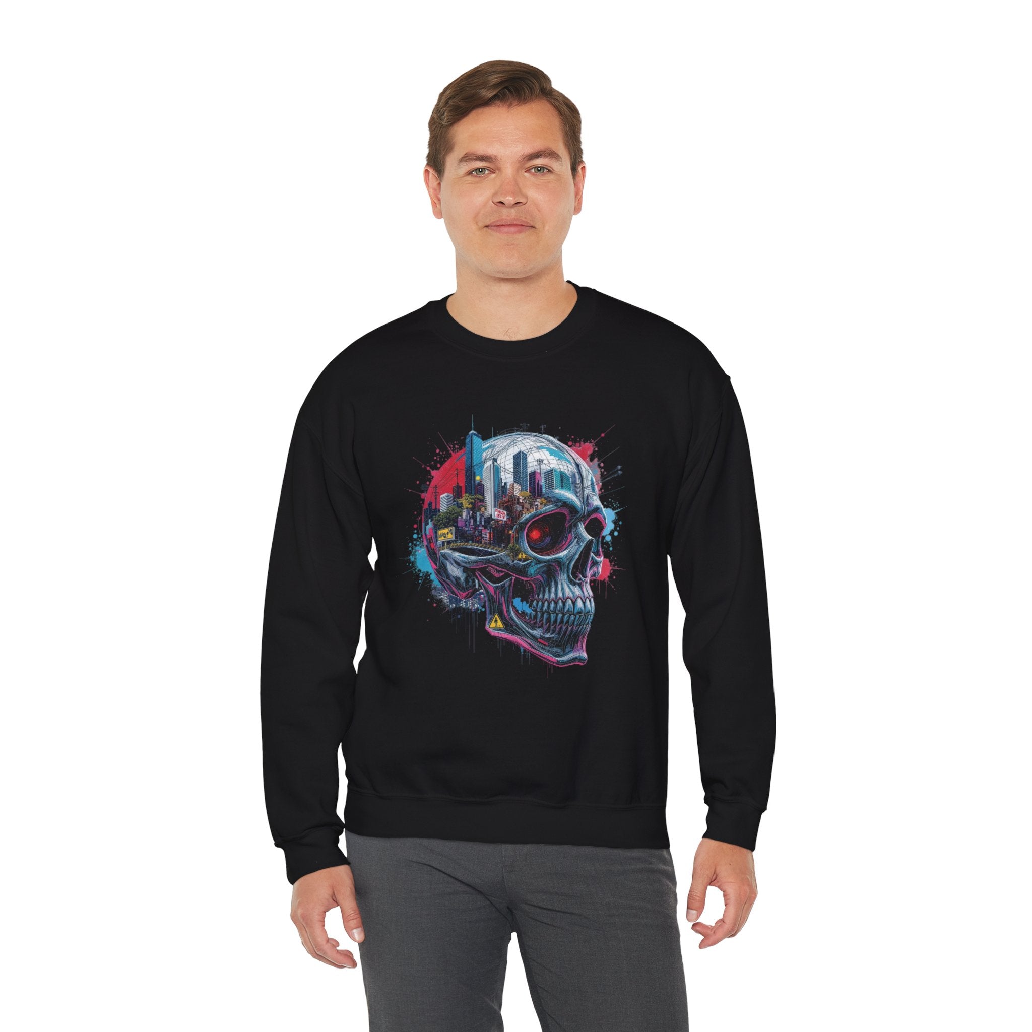 Cybernetic Skull Sweatshirt