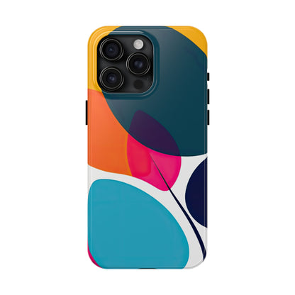 Coques de téléphone - Motif feuilles colorées