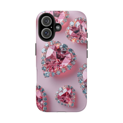 Coque de téléphone - Motif diamant rose