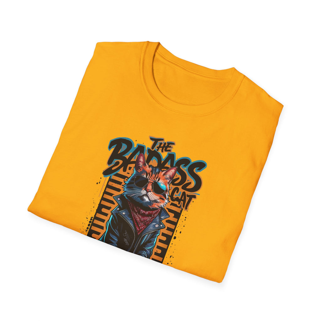 Cat t-shirt - Bad ass cat pattern