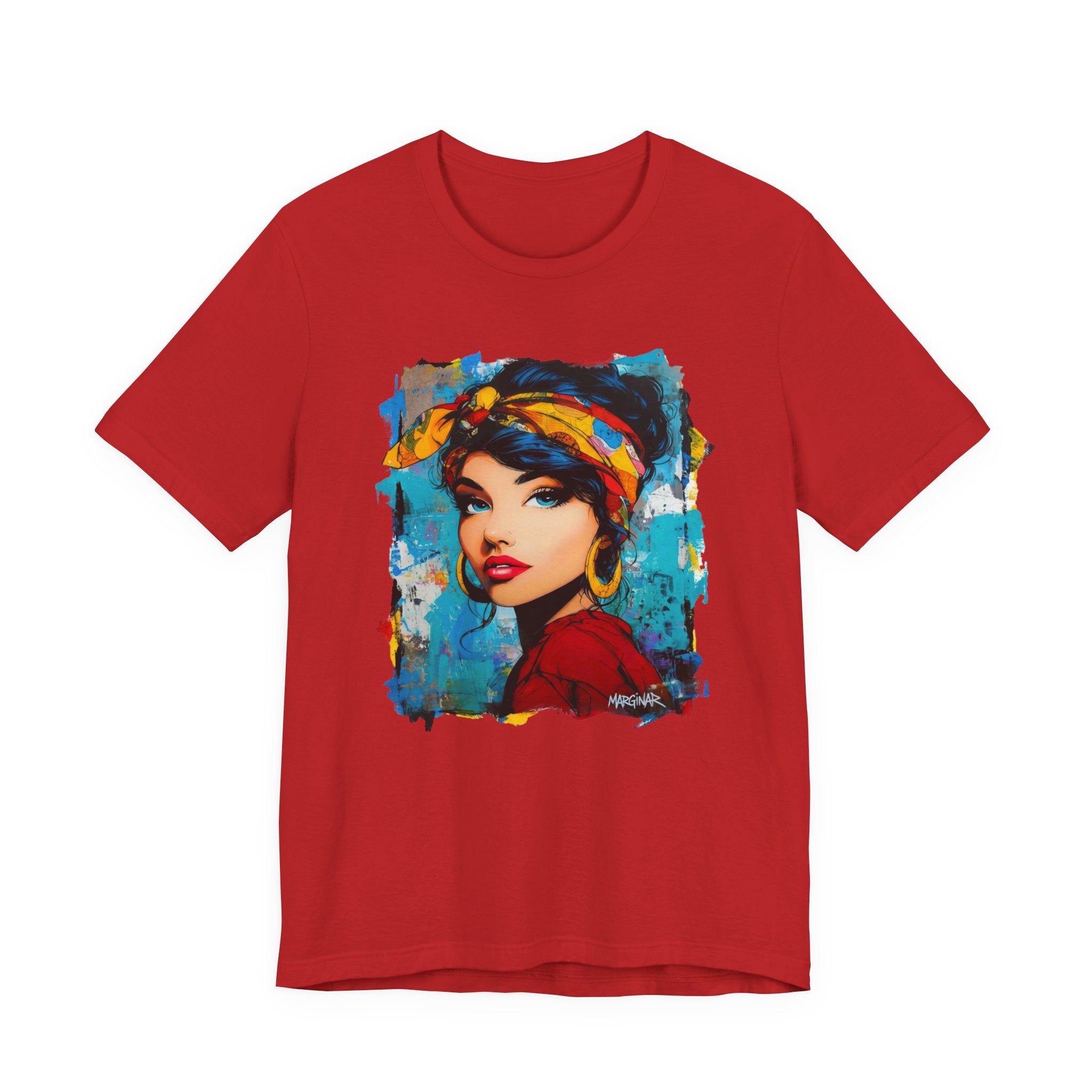 Colorful Artistic Women's T-shirt – Unique Urban Style