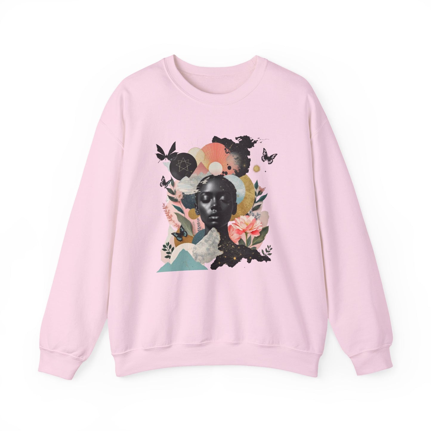 Sweat-shirt ras du cou artistique