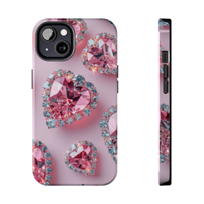 Coque de téléphone - Motif diamant rose