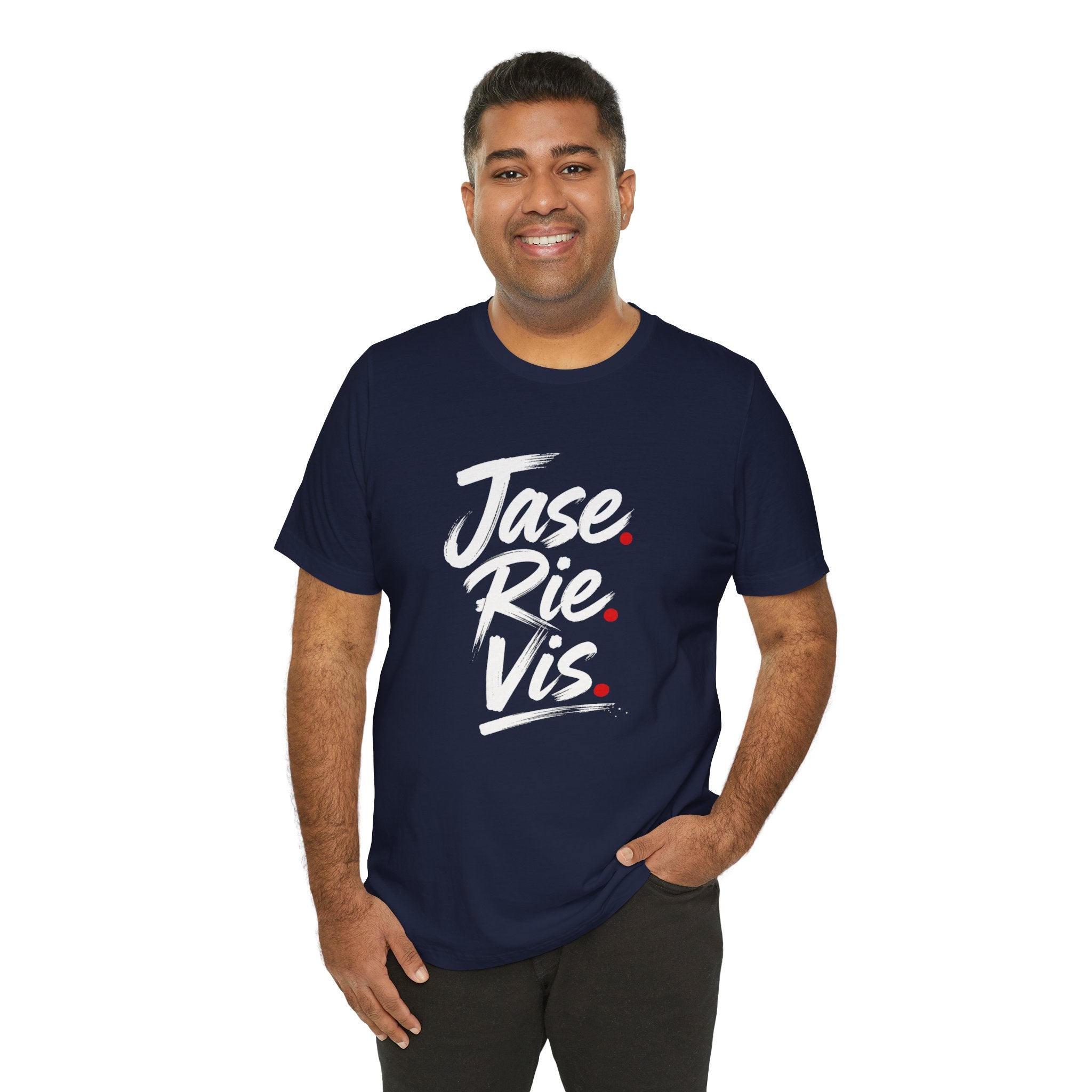 T-shirt Jase Rie Vis – Typographie manuscrite audacieuse