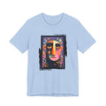 Colorful abstract face T-shirt - artistic design