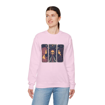 Sweat-shirt à motif de cartes de tarot