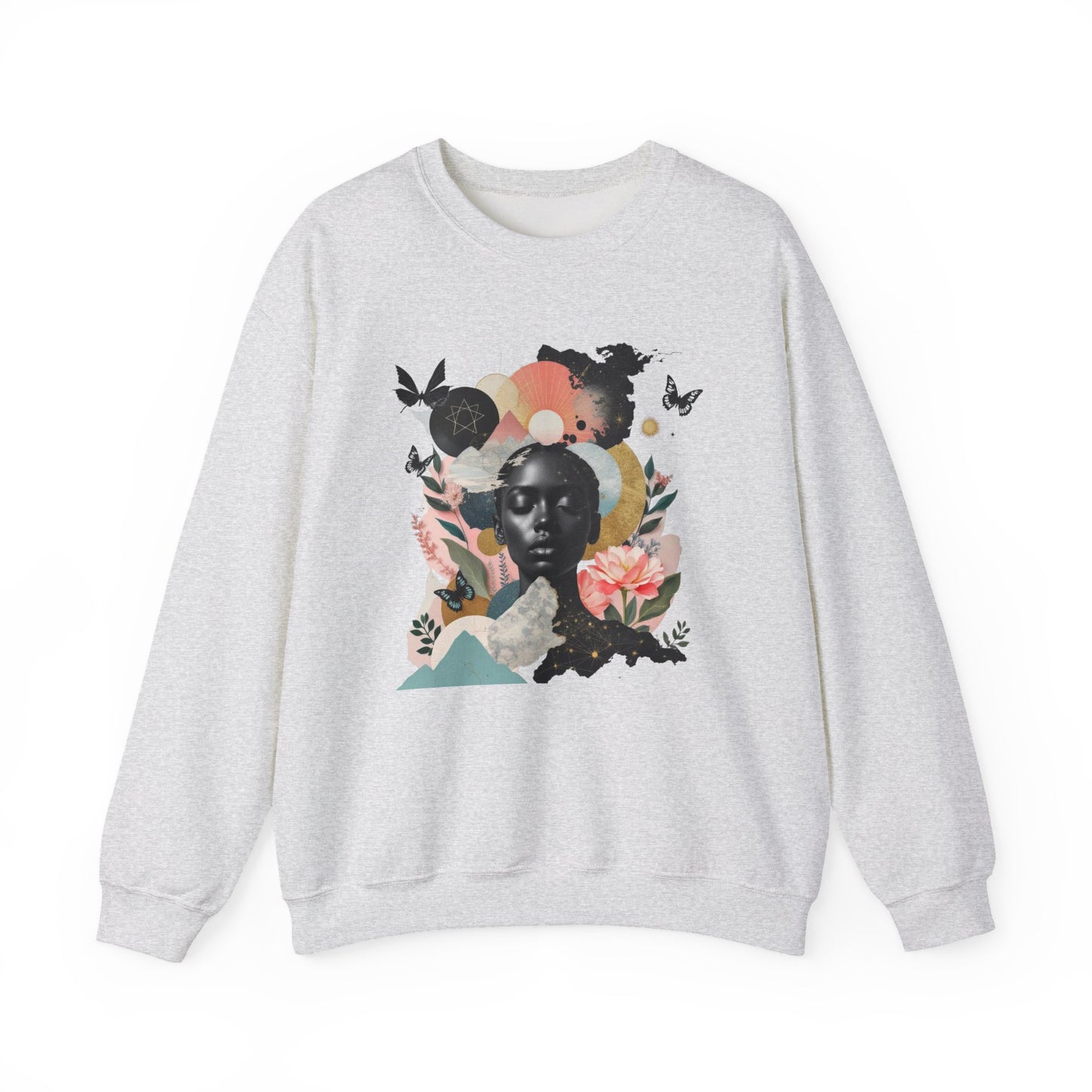 Sweat-shirt ras du cou artistique