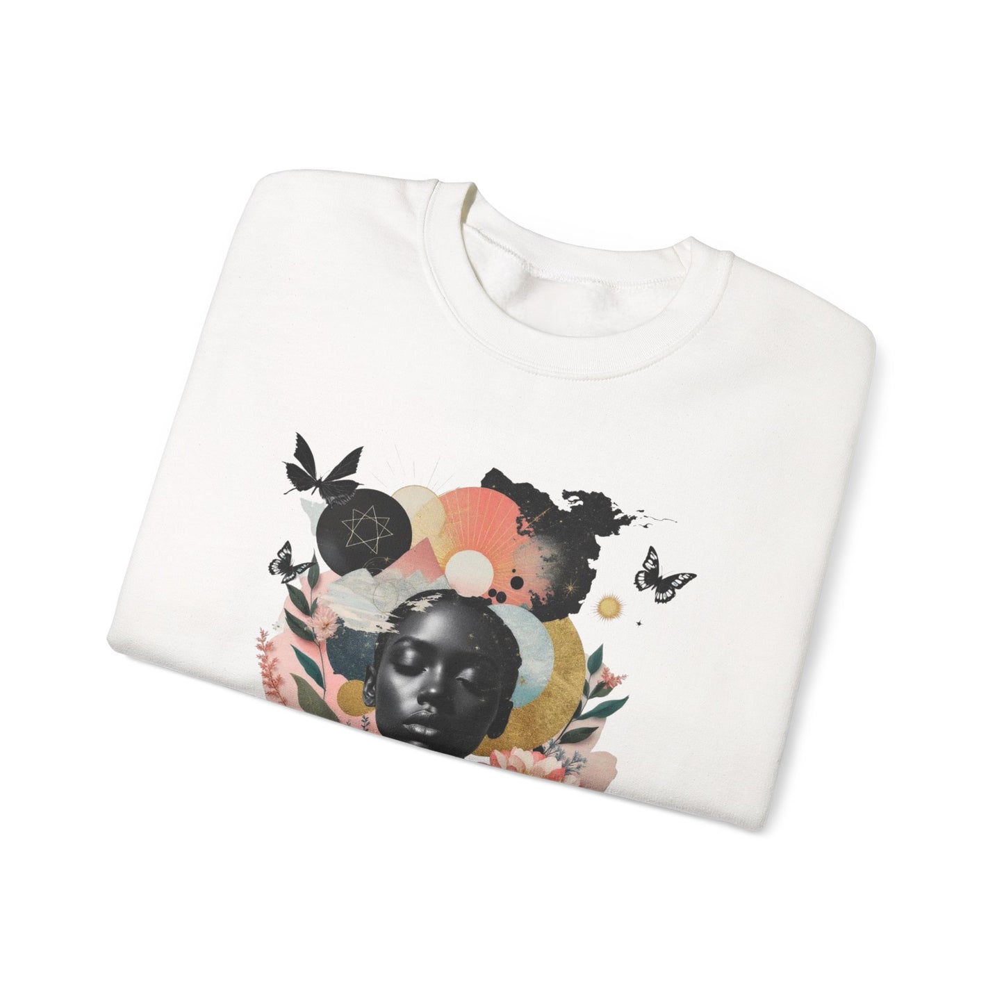 Sweat-shirt ras du cou artistique