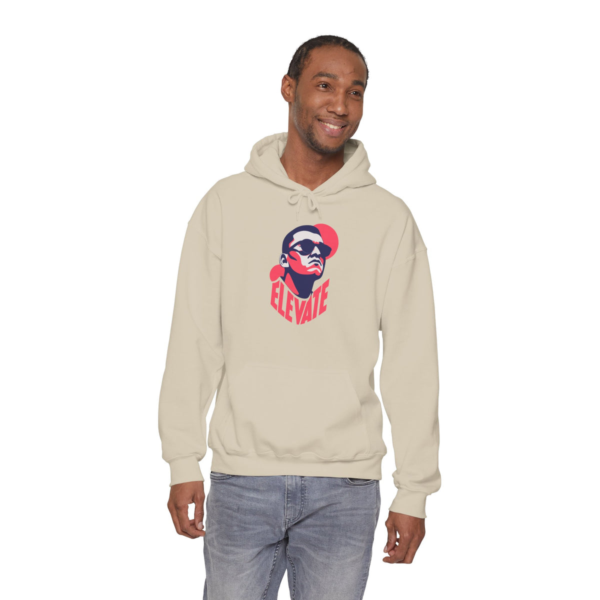 Hoodie ELEVATE – Portrait graphique rétro