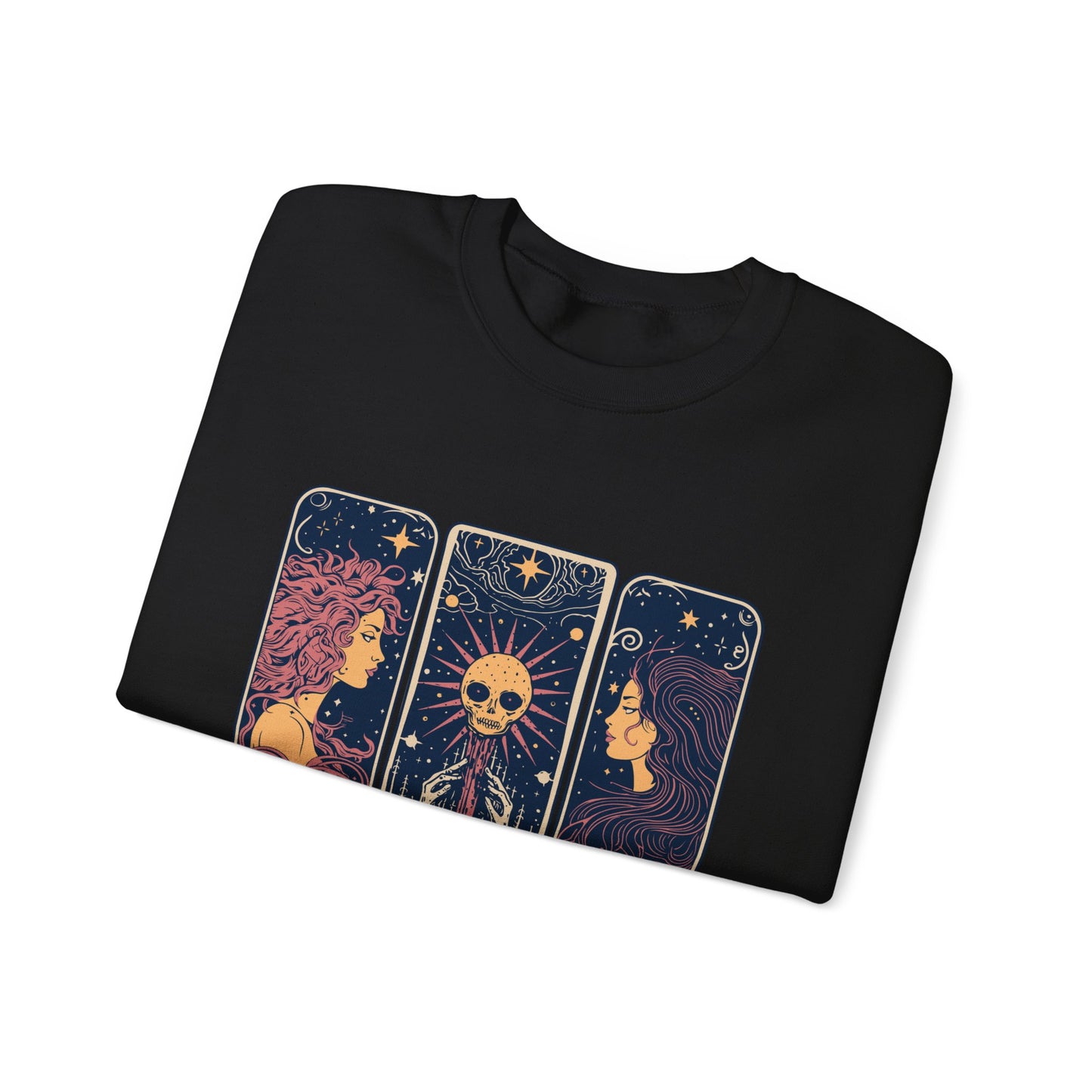 Sweat-shirt à motif de cartes de tarot
