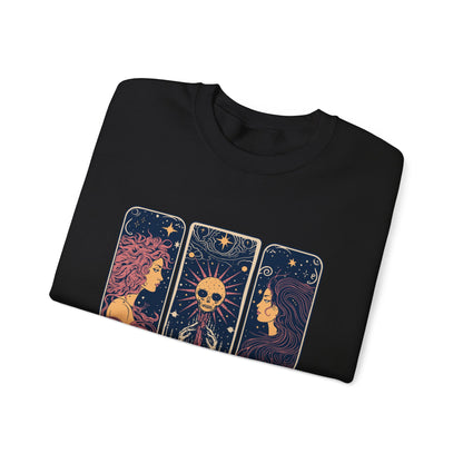 Sweat-shirt à motif de cartes de tarot