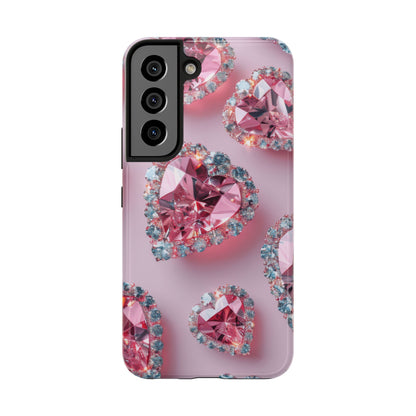 Coque de téléphone - Motif diamant rose