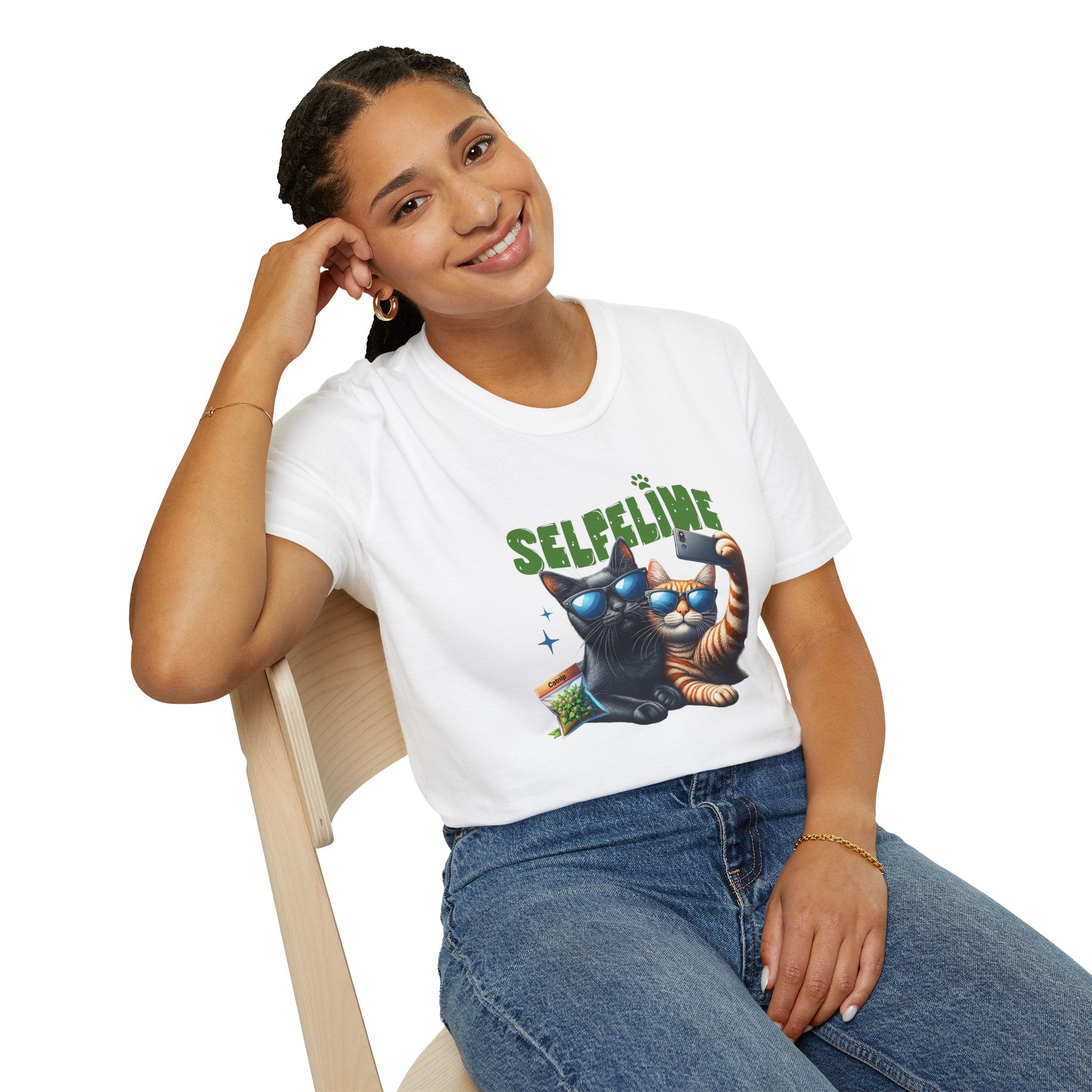 Selfeline Cat Selfie T-Shirt