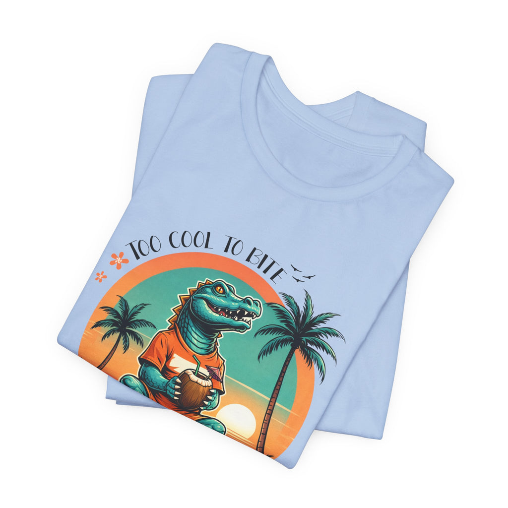 "Too cool to bite" Crocodile T-shirt