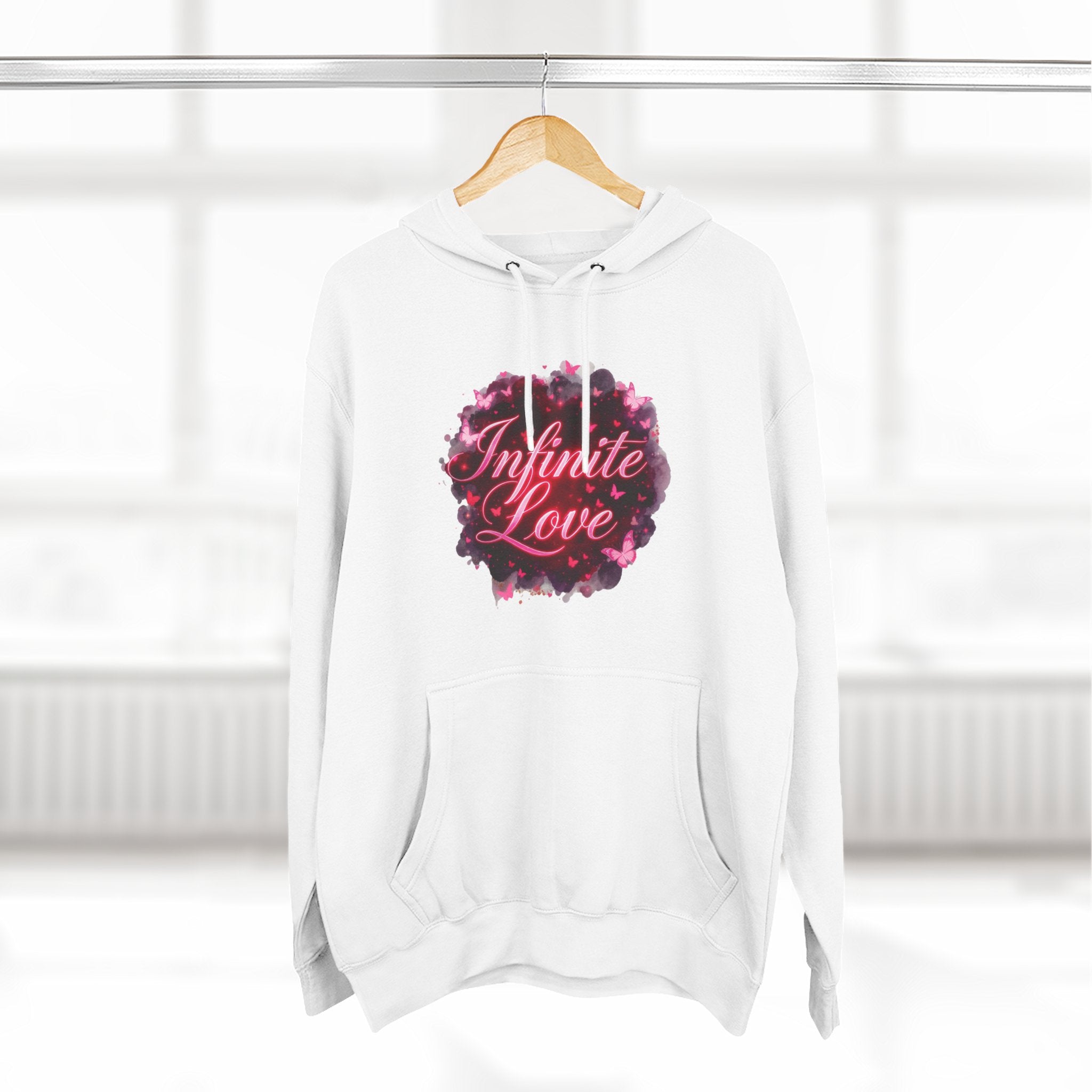 Fleece Hoodie - Infinite Love Pattern