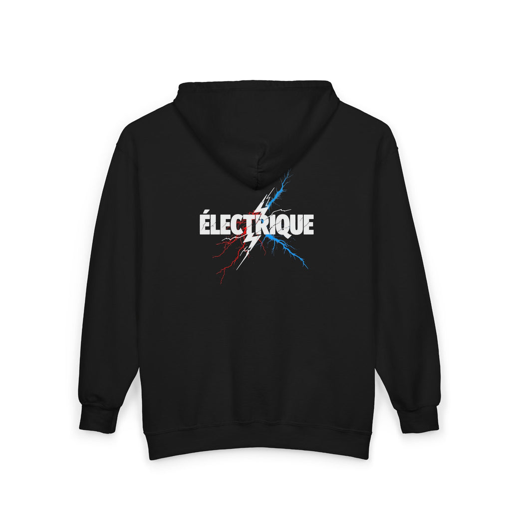 Lightning Zip Hoodie-Electric design