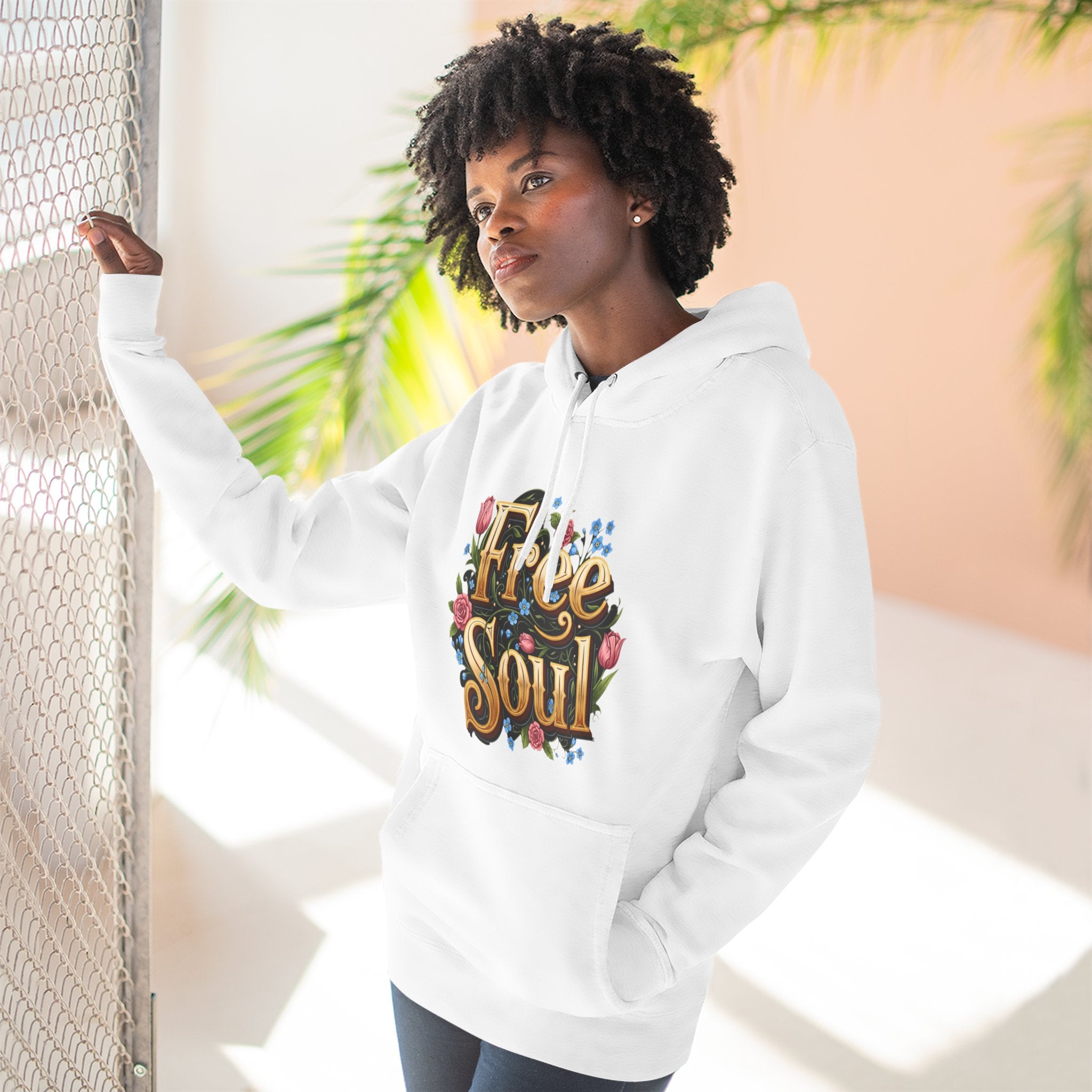 Fleece hoodie - Free Soul design
