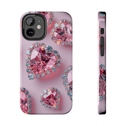 Coque de téléphone - Motif diamant rose