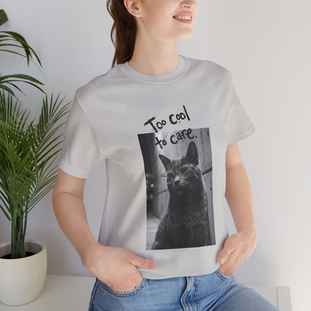 Cat T-shirt too cool to care