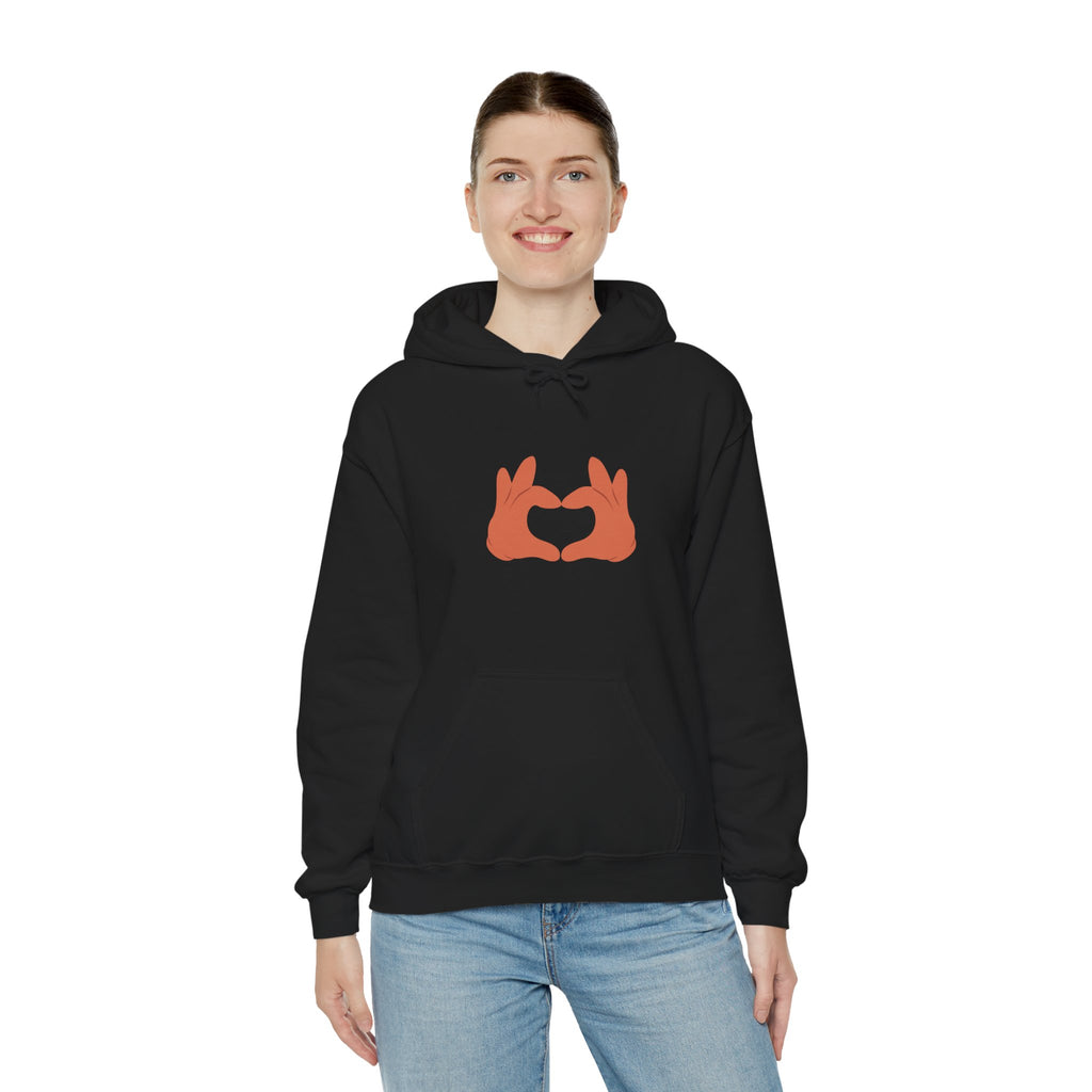 Hoodie with love sign