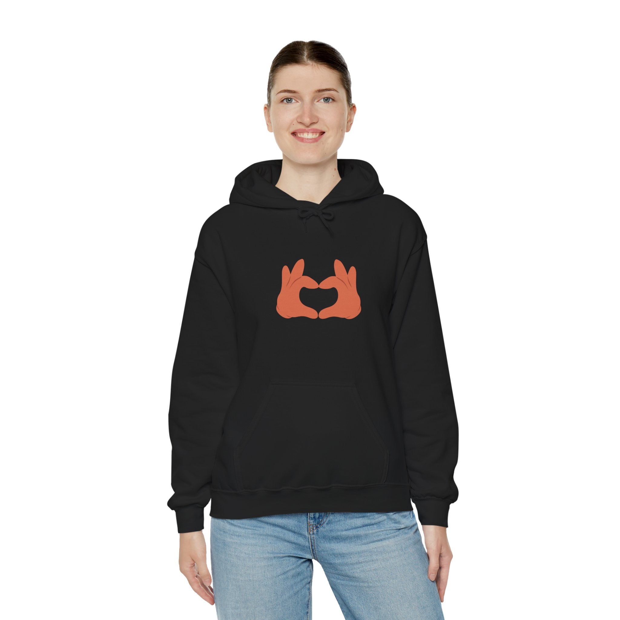 Hoodie with love sign