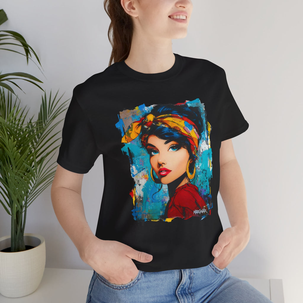 Colorful Artistic Women's T-shirt – Unique Urban Style