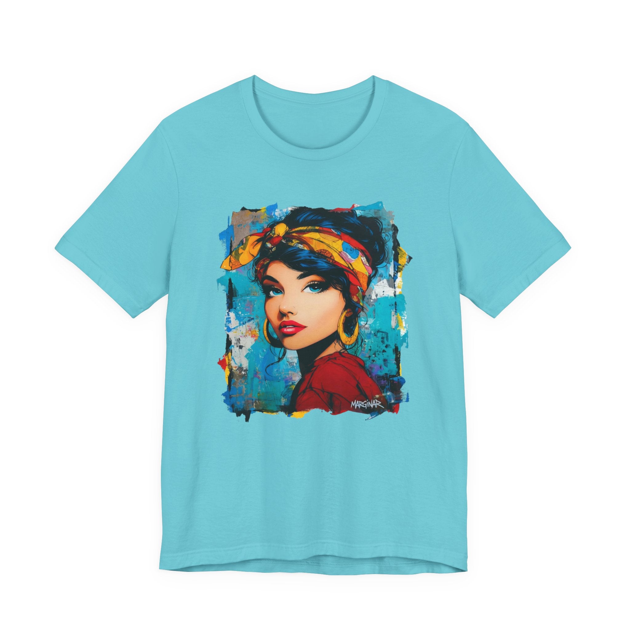 Colorful Artistic Women's T-shirt – Unique Urban Style