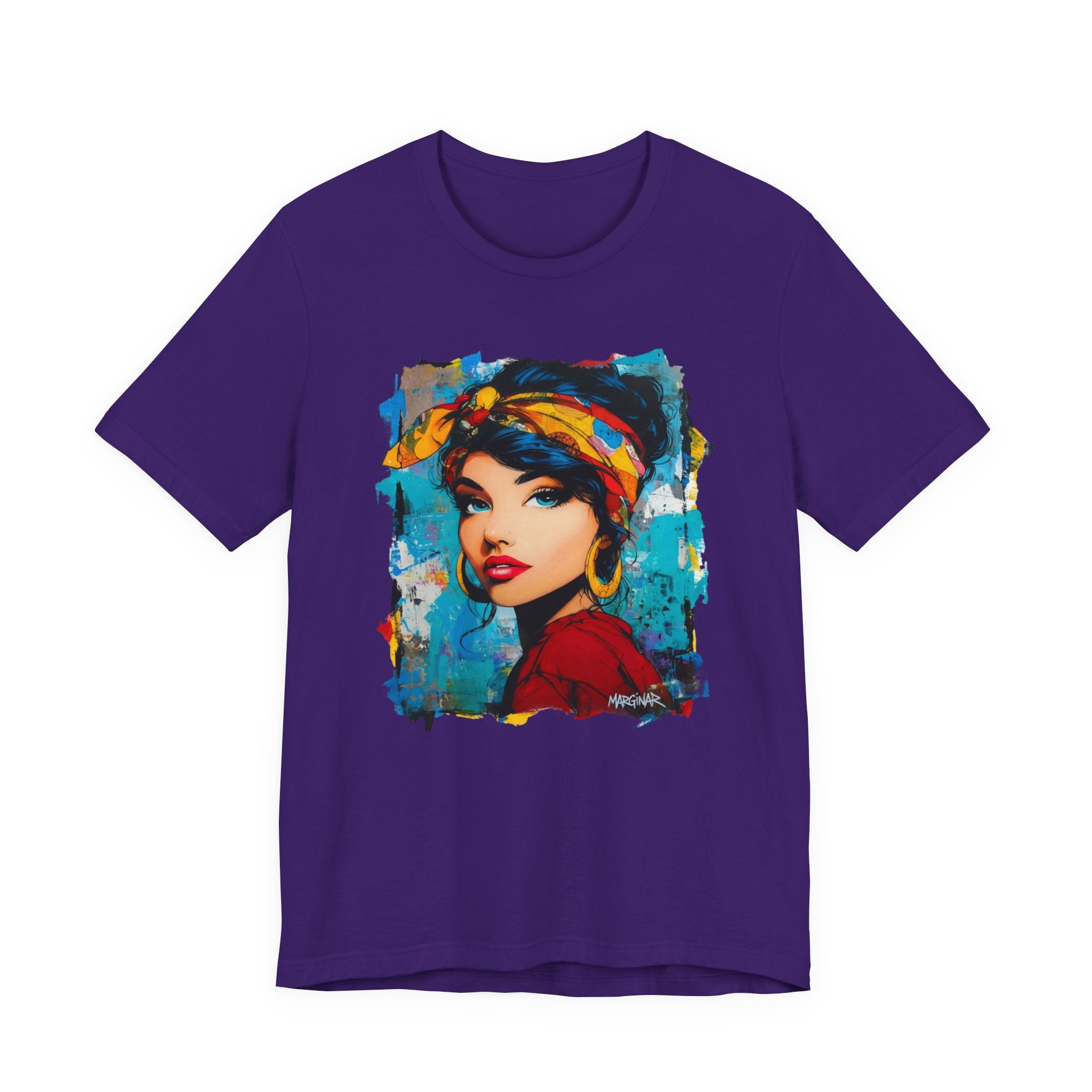 Colorful Artistic Women's T-shirt – Unique Urban Style