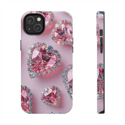 Coque de téléphone - Motif diamant rose